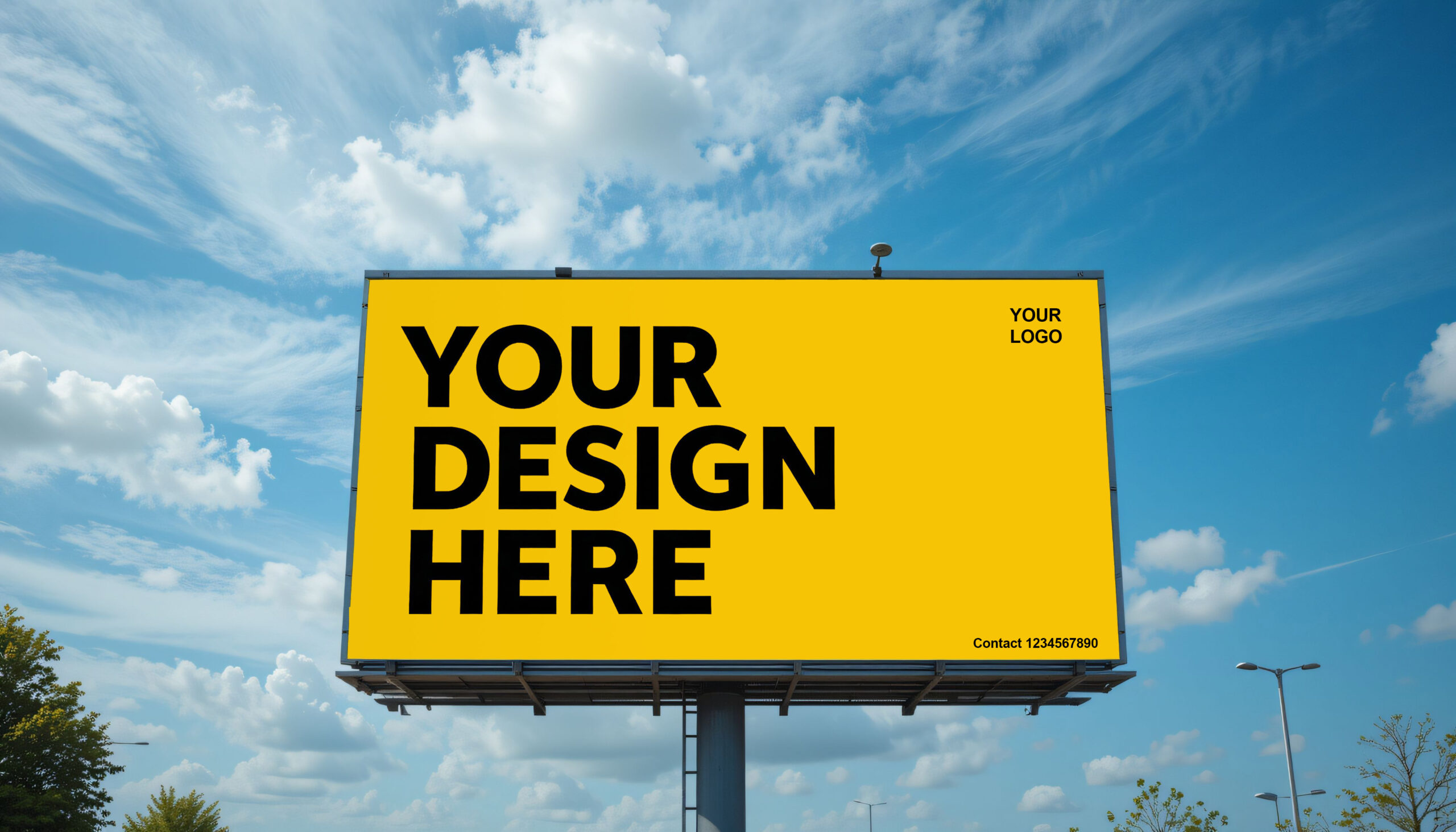blank billboard for advertisement